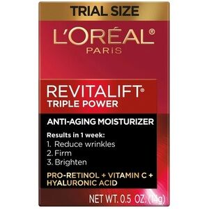 L'Oreal Revitalift Triple Power Anti-Aging Moisturizer - Red and Gold